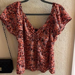 Almost Famous Sweetheart neckline blouse